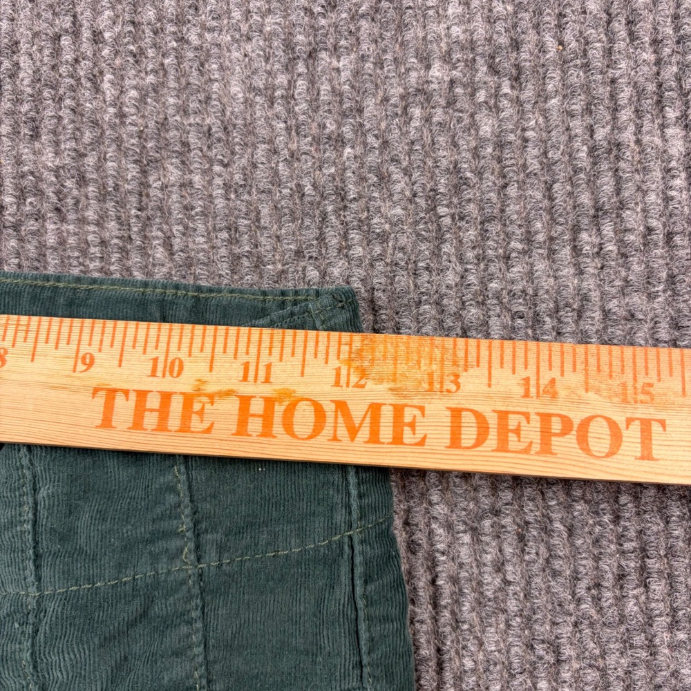 We The Free Free People Green Corduroy Flare Pants High Rise Size 26 - Picture 7 of 8